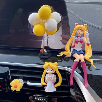 Auto Oprema Anime Sailor Moon Lijepa Djevojka Figurica Dekoracije Od Balona Auto Interijera Zraka Na Izlazu Ukras Darove Za Djevojčice