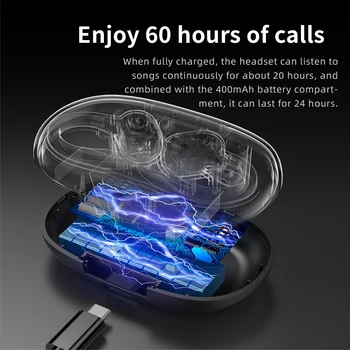 TWS bluetooth Slušalice 5.1 glazbene bežične Slušalice Uho Kuka Hi-Fi Woofera Sportske Slušalice Led zaslon vodootporne Slušalice Sa mikrofonom