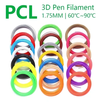 Kvalitetan proizvod PCL 1,75 mm 3d olovke sa žarnom niti 15 boja, Bez zagađenja, Низкотемпературная 3d olovka plastična, 3d pisač sa žarnom niti pla abs pcl