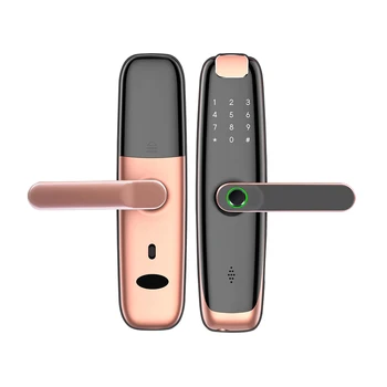 Elektroničke Brave Digitalni Vrata Vanjski Tuya App Wifi Smart Life Home Biometrijske Brave Na Otisak Prsta Za Drvenih Željezničkih Prednjih Vrata