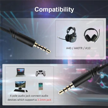Prijenosni kabel za slušalice slušalice Astro A40, Audio za gaming slušalice Astro A10 / A40, kontroler za Xbox PS5