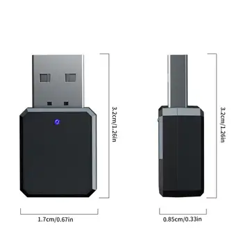 USB Wireless Bluetooth 5.1 3,5 mm Аудиоприемник Bluetooth Аудиоадаптер Prijemnik Dvostruki izlaz sa ugrađenim mikrofonom