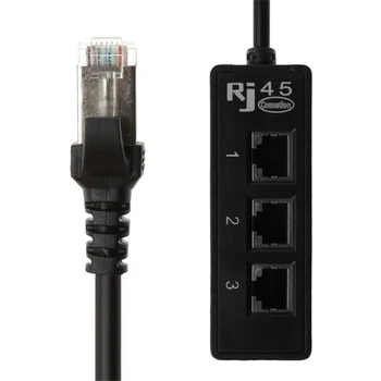 LAN mreže je Ethernet RJ45 Od 1 do 3 Konektora Razdjelnik Kabel-ac 3 X Priključak utičnica RJ45 1xRJ45 Nožica Računalni Priključak