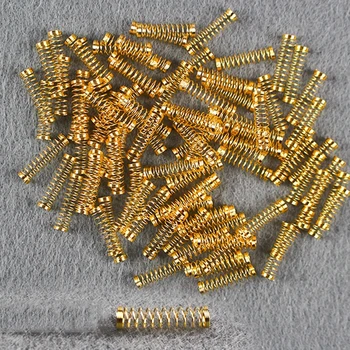 Mala metalna opruga kompresije zlatne premazom, Mehanički prekidač za napajanje tipkovnice Okidač prsta 35g -150g