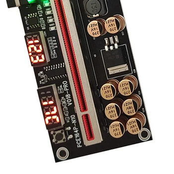 VER018 PRO PCI-E Riser Kartica PCI-E 1X do 16X USB3.0 60 cm Grafička kartica sa 12 твердотельными kondenzatori Za майнинга