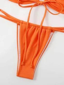 INGAGA Seksi Bikini-Бандо kupaći Kostim 2023 Bič Kupaći kostimi Ženski Brazilski Bikini Bič Crna Plaža Odjeća Ljeto je Kupanje Bez Naramenica