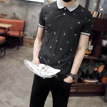 5256-R - nova muška trend prozračna casual majica iz сетчатого materijala