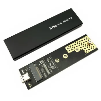 SSD Torbica 10 Gbit/s NVMe NGFF M2 SSD Torbica za PCI-E SATA-USB SSD-Torba za vanjski tvrdi disk M-Key i B-Key M. 2 SSD Torbica RTL9210B