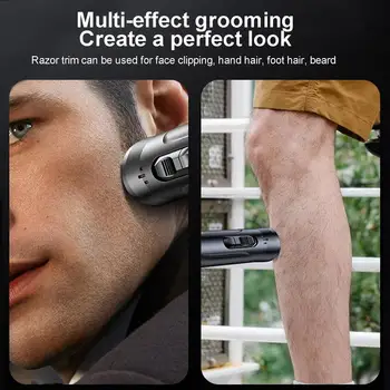Električni Trimer Za Dlake u Nosu za Muškarce USB Punjenje Uha Dlake U Nosu Вибрисса Britva Britva Periva Dlake Na Licu Barbeador Brijanje Brijanje