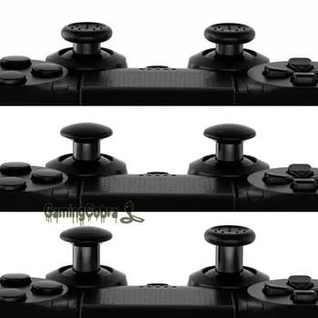 Ekstremni crna Uložak navigacijsku tipku s 3 ručke Podesive navigacijsku tipku za kontroler PS5, za PS4 kontrolera za sve modele