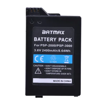 Batmax 2 kom 2400 mah li-ion Punjiva Baterija za konzole, Sony PSP 2000 PSP-3000