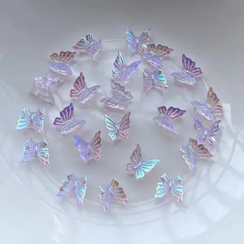 Prekrasan Aurora kristal leda kroz leptir DIY naušnice za nokte, nakit Gorski Kristal Svadbeni Nakit proizvoda iz tar.