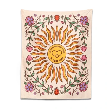 Klasicni Nebeski cvijet Zidna Tapiserija i Starinski Sunce ljubav koja vam je zaista potrebna,-to je vaš vlastiti dekor u stilu hipi, dekor za spavaonica sobi, poklon