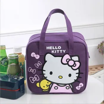 Hello Kitty Ručak-Boks Torba Za Prijenosno Ručak-Boks Ručna Torba Djeca Osnovne Škole Crtani Platnu Vodootporan Ručak-Boks Torba