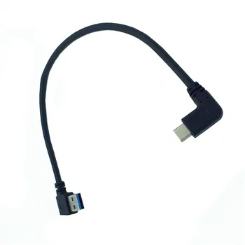 USB 3.0 Priključak USB 3,1 Kabel Tipa C s Pravim Kutom Sinkronizaciju Pretvarač Punjenja Adapter Kabel za Prijenos Podataka Pad 90 Stupnjeva Kabel za laptop