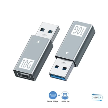 USB 3.1 Nožica na Type-C Ženski adapter USB A na USB C 3.1 GEN 2 Pretvarač Obostrane Podrška za prijenos podataka je 10 Gbit/s / Slušalice Type-C