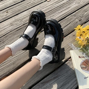 Ženske Cipele u stilu Лолиты, Mary Jane cipele u Japanskom Stilu, a Ženska Vintage Cipele Na Visokom Tankom Potpetice i Platforme, ženske Sandale Za Косплея