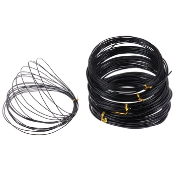 Samo 5 m (crna) Bonsai Žice Anodiziranog aluminija Bonsai Postavljenih žica sa 5 dimenzija 1,0 mm, 1,5 mm 2,0 mm 2,5 mm 3 mm