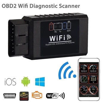 C07C V1.5 Auto-detektor WIFI ELM327 podržava Android i Apple Двухсистемный Bežični WiFi (OBDII) Čitač kodova OBD2