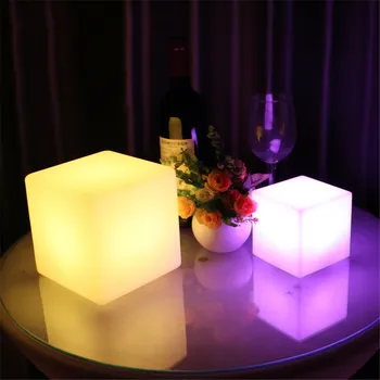 8-Inčni Led Svjetiljka Cube Tesseract Cube AAA baterija-Powered Led Svjetiljka Kocka Za Dječje Spavaće sobe, noćno svjetlo, RGB LED Kocka, Lampa Za Raspoloženje, lamparas
