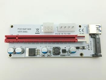 Riser White 008S NGFF M. 2 PCIE (PCI-E 1X 2X 4X 8X 16X USB 3.0 Kartica Adaptera 60 cm Kabel za Prijenos Podataka za Майнинга BTC Биткойн Miner Antminer